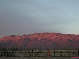 Sandia Mountains i solnedgången än en gång. Jag tröttnar ALDRIG :-)