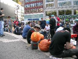 Pumpkin-decortaion vid Union Square