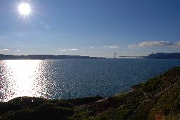Golden Gate från Alcatraz.