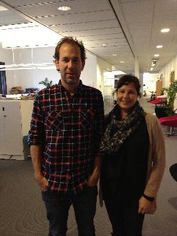Goa, glada Stefan (chefredaktör) och Pernilla (redaktionschef) på Runner´s World
