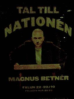 Magnus Betnér och hans "Tal till nationen"